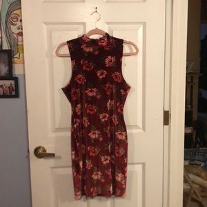 Forever 21 Sleeveless Red Floral Dress